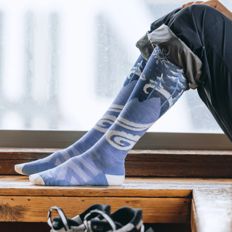 Darn Tough - Women's Swirlwind Over-the-Calf Lightweight Ski & Snowboard Socks