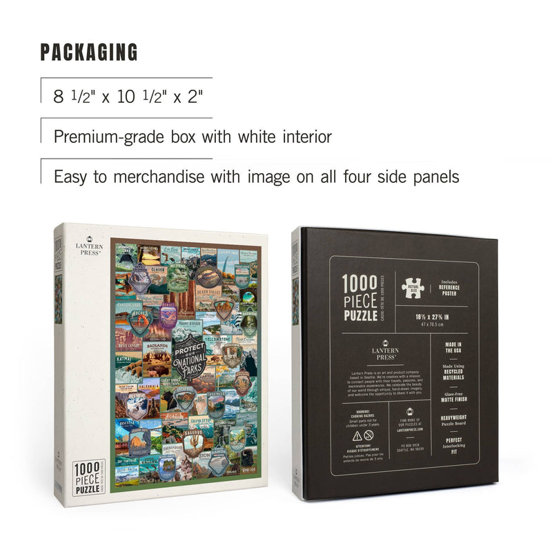 1000 PIECE PUZZLE Protect National Parks Collection Collage