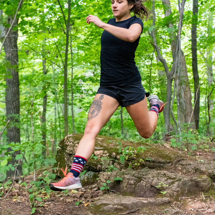 Darn Tough - 1037-Patriotic Micro Crew Ultra-Lightweight Running Socks