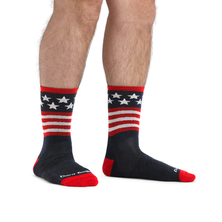 Darn Tough - 1037-Patriotic Micro Crew Ultra-Lightweight Running Socks
