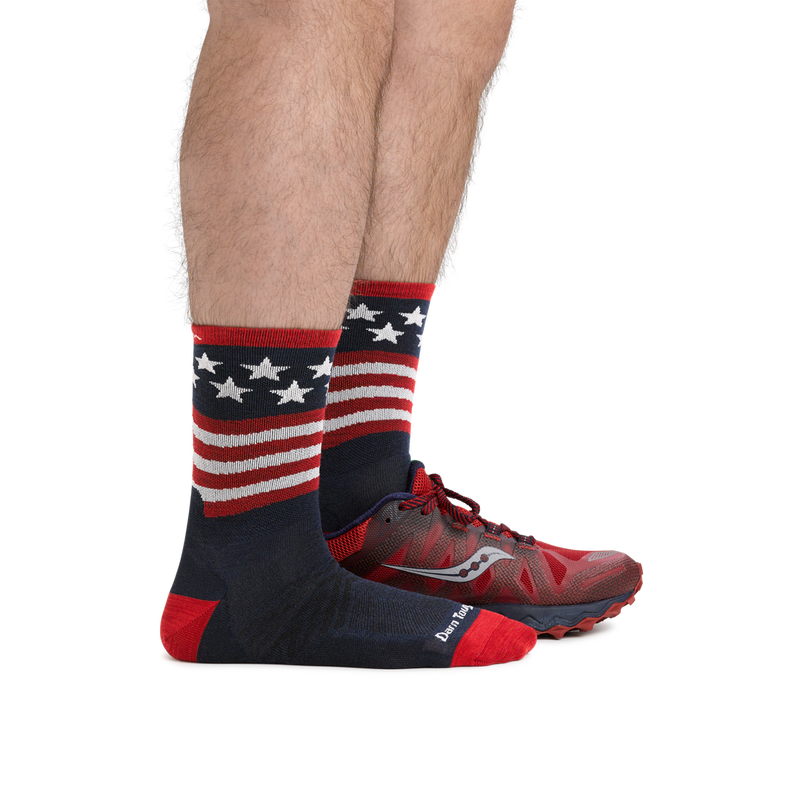 Darn Tough - 1037-Patriotic Micro Crew Ultra-Lightweight Running Socks