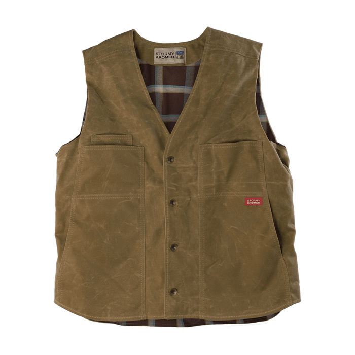 Stormy Kromer - The Waxed Cotton Vest with Lining