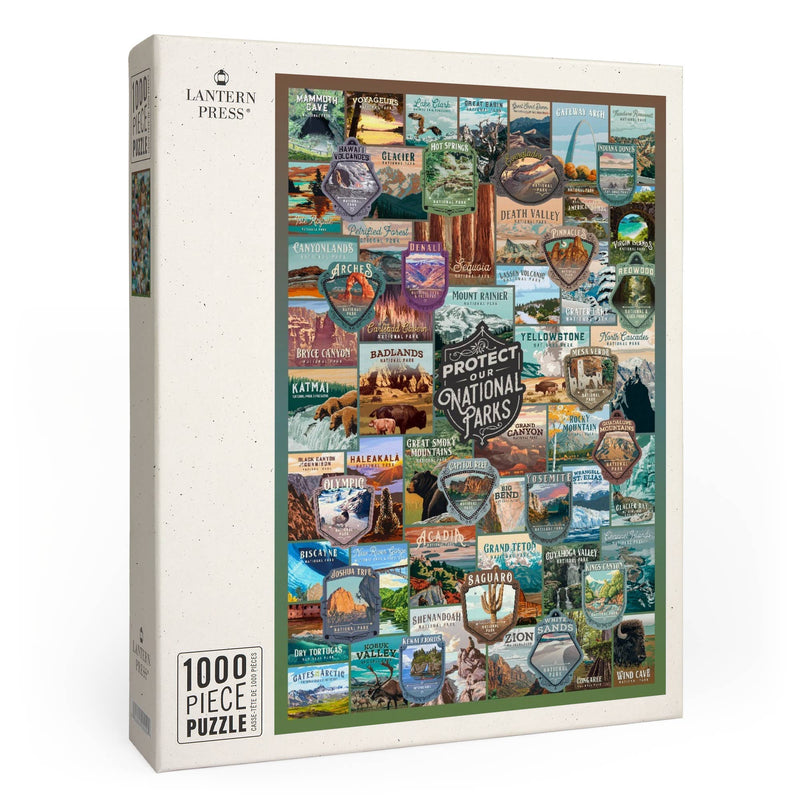 1000 PIECE PUZZLE Protect National Parks Collection Collage