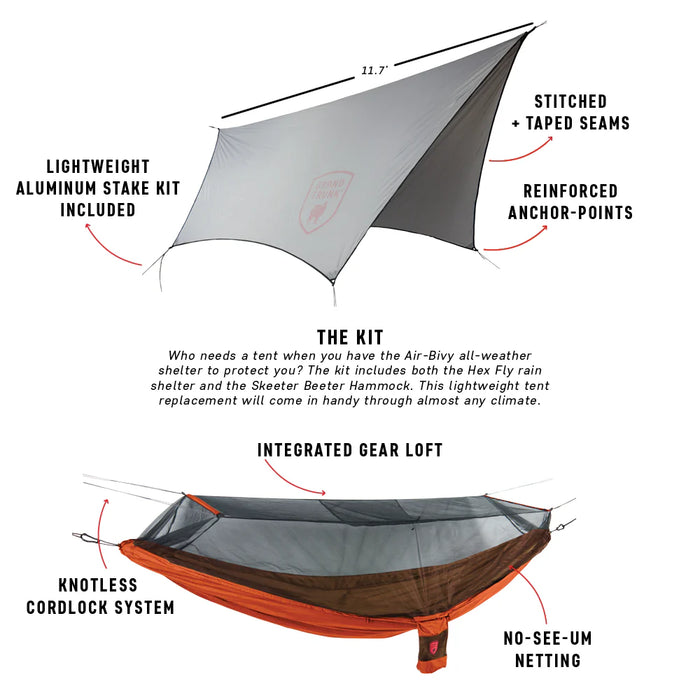 Grand Trunk - Air Bivy All-Wether Shelter & Hammock