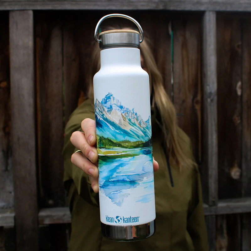 Klean Kanteen - Limited Edition 20 oz Classic Insulated Water Bottle with Bamboo Cap
