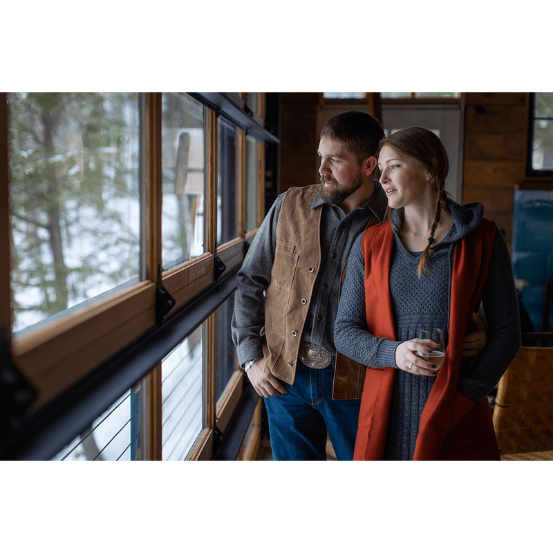 Stormy Kromer - The Waxed Cotton Vest with Lining