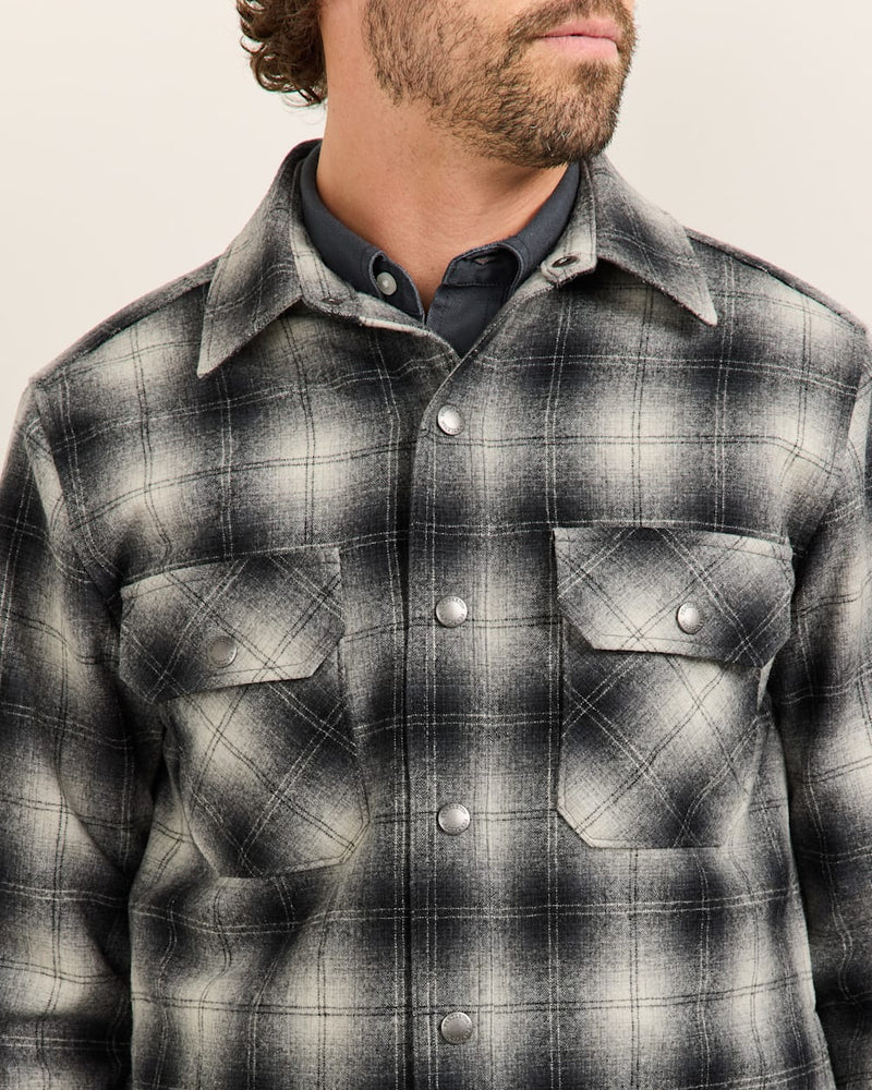 Pendleton - Plaid Quilted Wool CPO Jacket