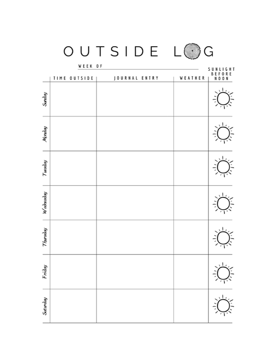 1000 Hours Outside Journey - A Companion Journal