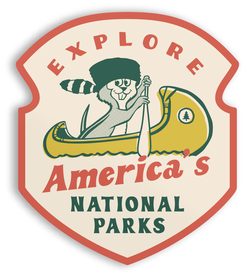 Paddle the Parks Sticker no backing