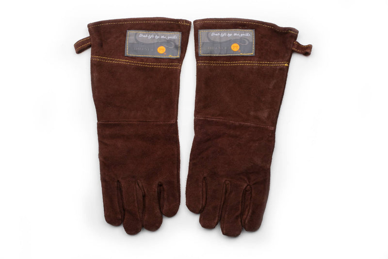 Fox Run Brands - Brown Leather Grill Gloves