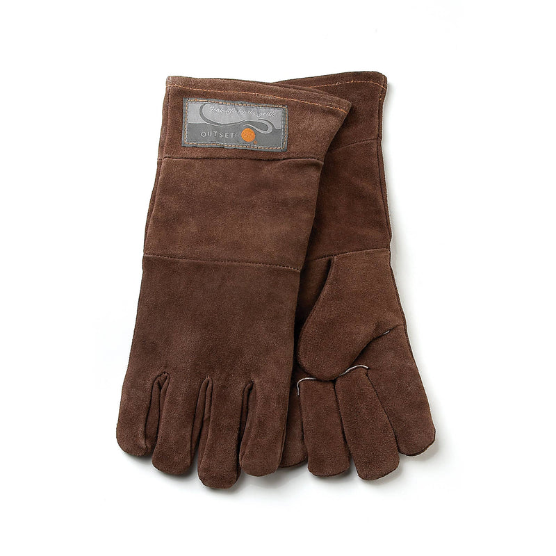 Fox Run Brands - Brown Leather Grill Gloves