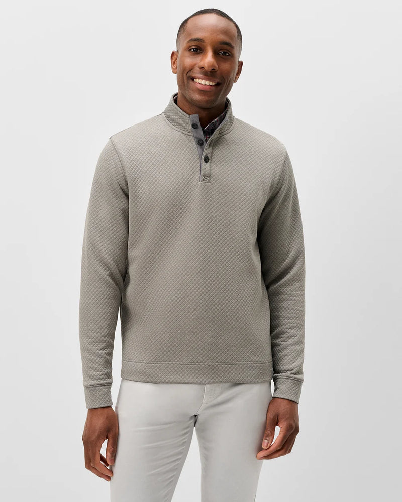 Johnnie-O - Rockwells Diamond-Quilted Henley Pullover