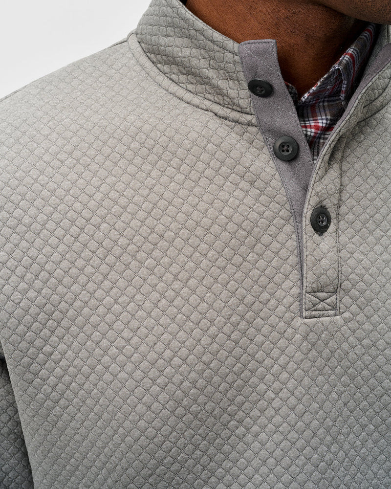 Johnnie-O - Rockwells Diamond-Quilted Henley Pullover