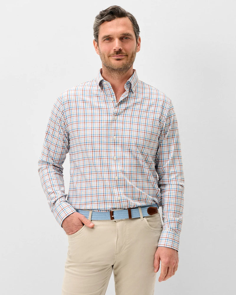 Johnnie-O - Redwood Check Everyday Performance Button Down