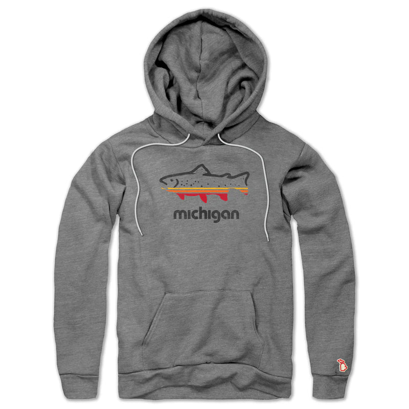 The Mitten State - Fish Michigan All Season Hoodie
