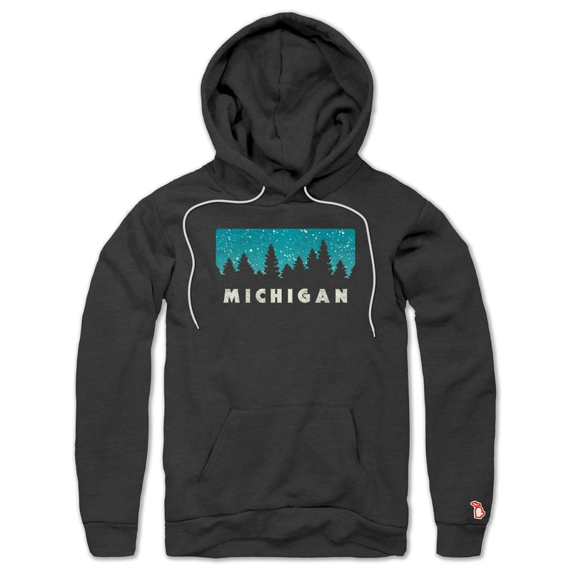 The Mitten State - Michigan Snowfall Hoodie