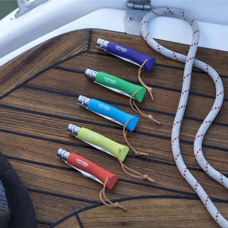 Opinel - No.07 Stainless Steel Pocket Knife with Lanyard