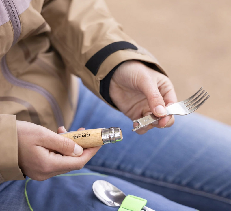 Opinel - Picnic+Cutlery Set w No.08 Folding Knife