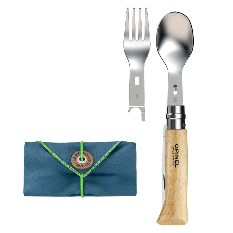 Opinel - Picnic+Cutlery Set w No.08 Folding Knife