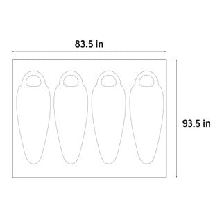 Kelty - Rumpus 4P Footprint