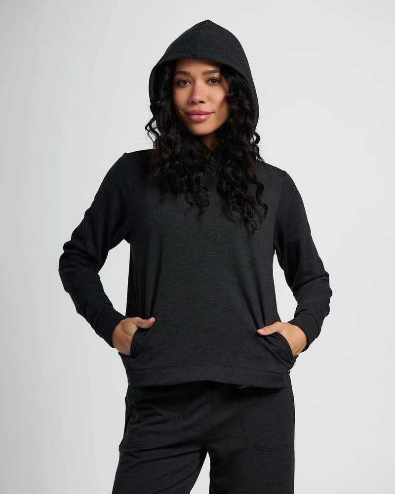 Free Fly - Bamboo Lightweight Fleece Cropped Hoodie