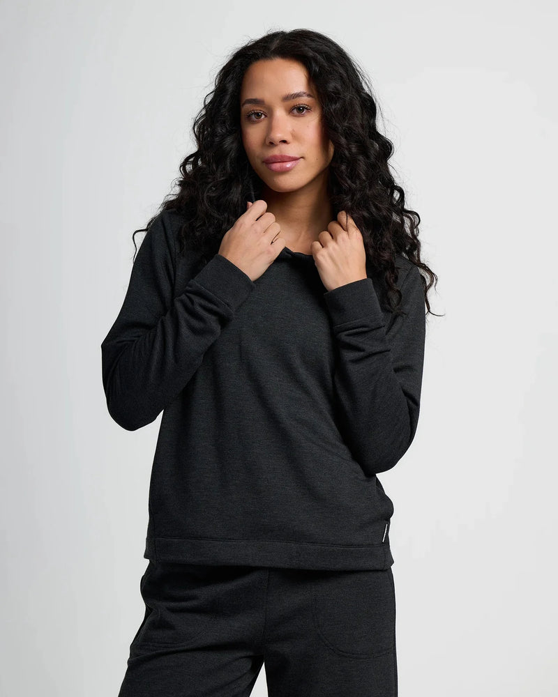 Free Fly - Bamboo Lightweight Fleece Cropped Hoodie