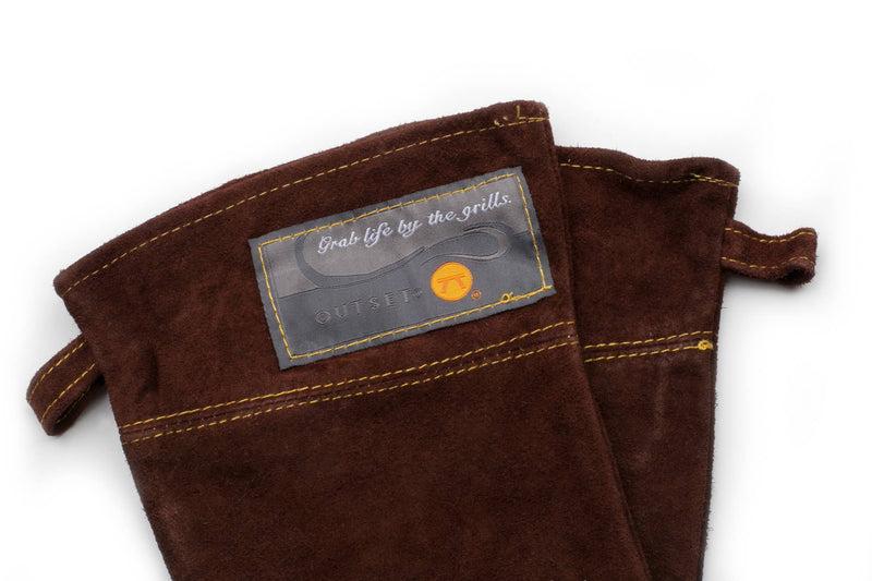 Fox Run Brands - Brown Leather Grill Gloves
