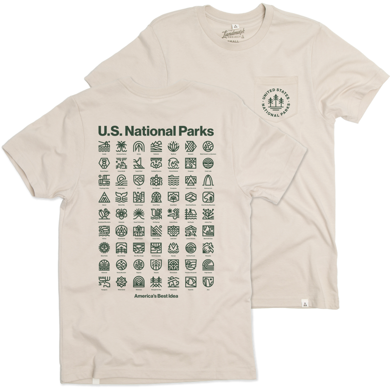 The Landmark Project U.S. National Parks Pocket Tee