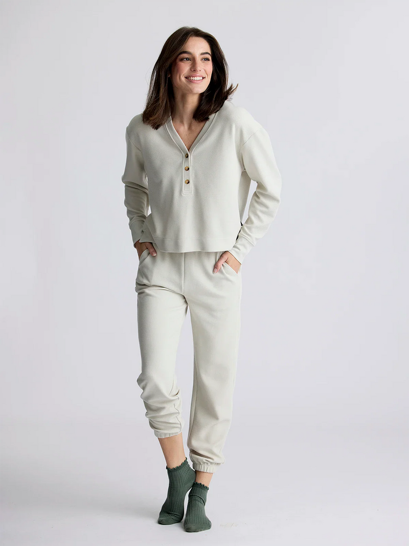 Free Fly - W Waffle Long Sleeve Henley